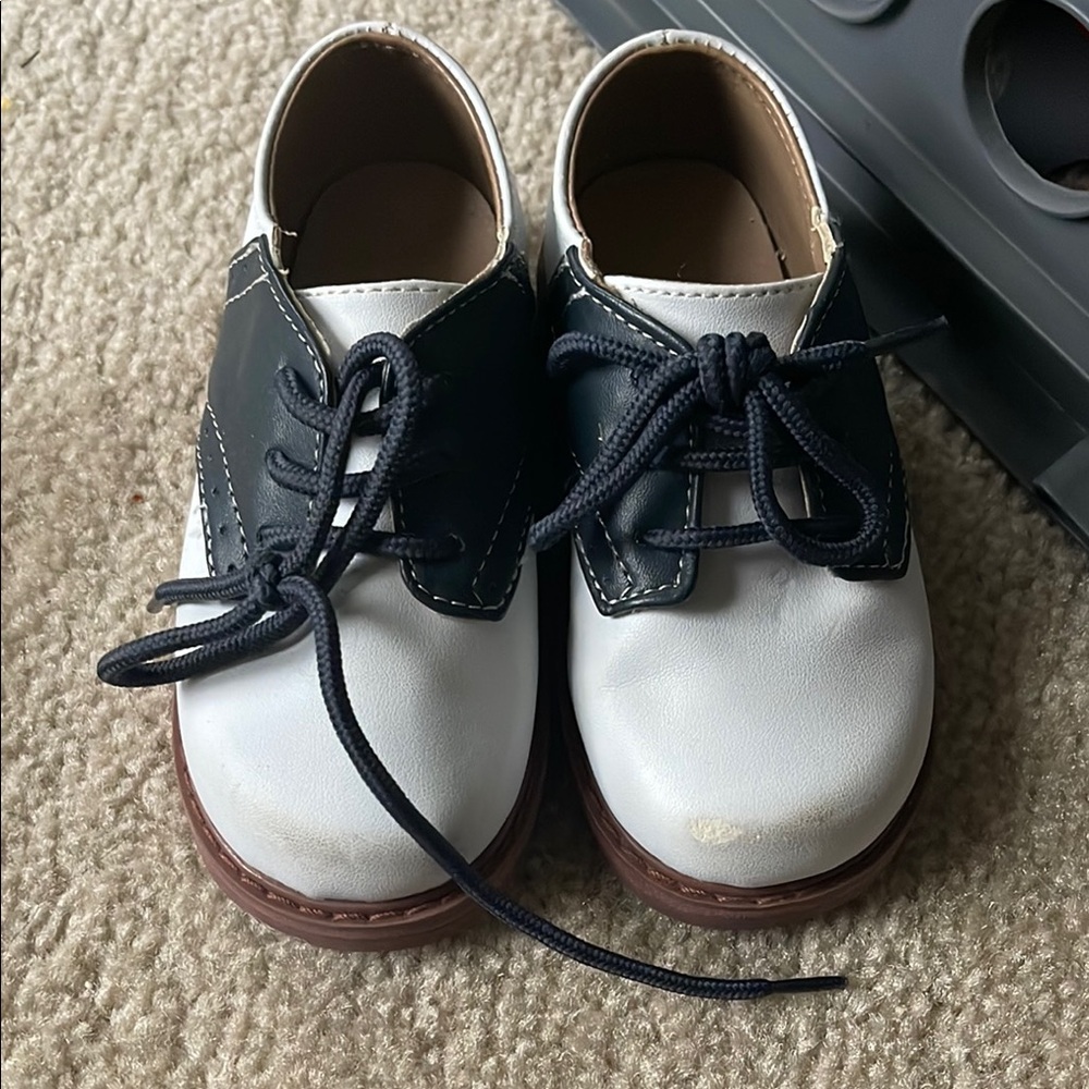 Classic Black and White Kids Shoes